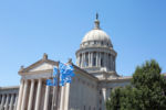 Oklahoma State Capitol building is located in Oklahoma City, Oklahoma, USA.
